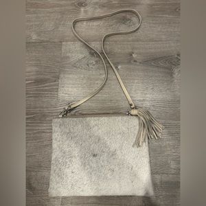 Vash calf hair leather crossbody